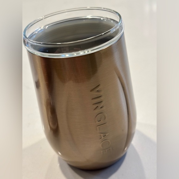 NWT Vinglacé 10 oz. Stemless Wine Tumbler in Copper Finish - Picture 3 of 6